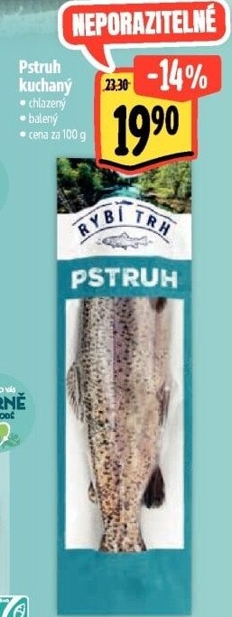 Pstruh kuchaný Albert