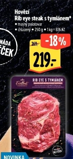 Steak Rib eye s tymiánem Albert Excellent