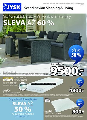 akční leták Jysk 22.4.2026-26.5.2026