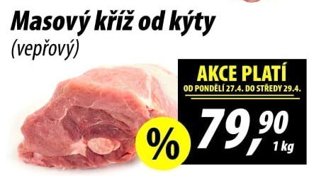 Masový kříž od kýty vepřový