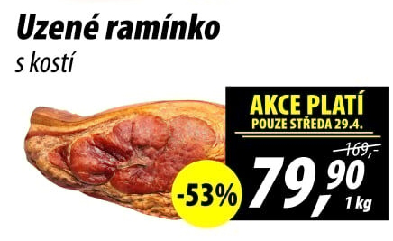 Uzené ramínko s kostí