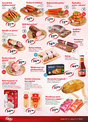 akční leták CBA 29.4.2026-5.5.2026