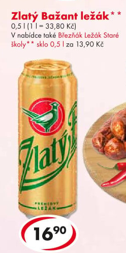 Pivo světlý ležák staré školy Březňák