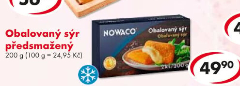 Sýr obalovaný mražený Nowaco