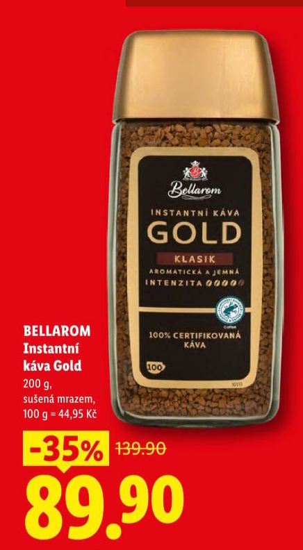 Instantní káva Gold Bellarom