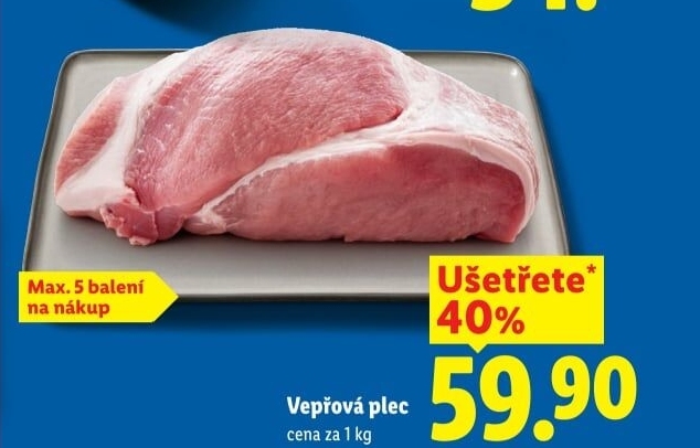 Vepřová plec bez kosti