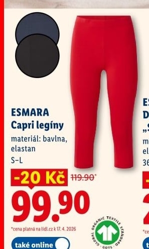 Dámské capri legíny Esmara