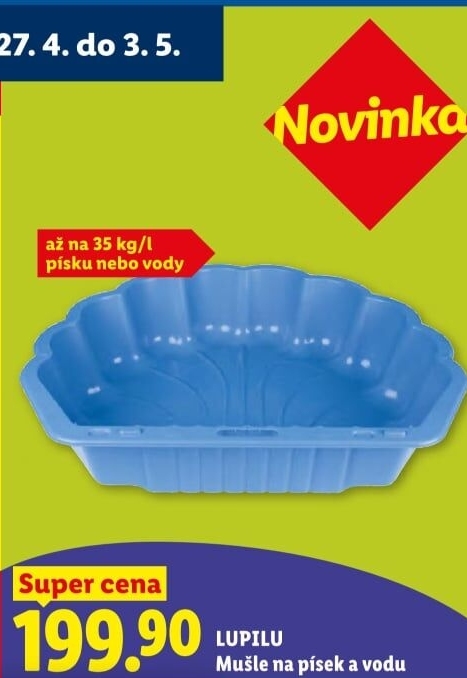 Mušle na písek Lupilu