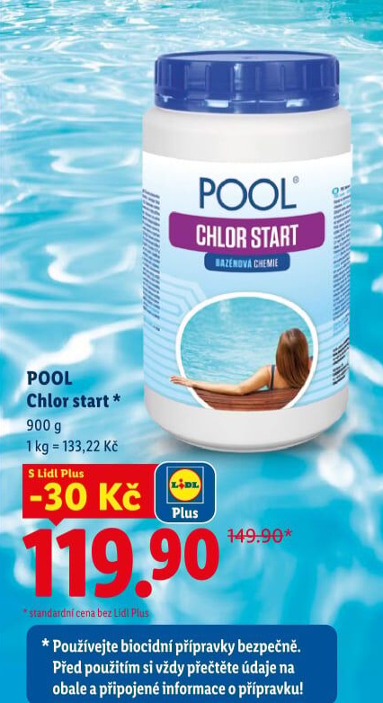Přípravek do bazénu Chlor Start Pool