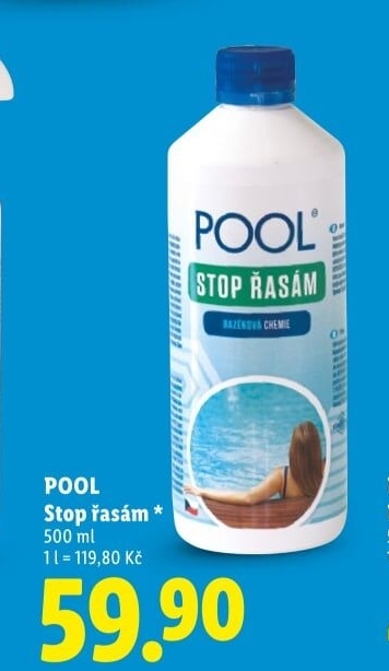 Přípravek Stop řasám Pool