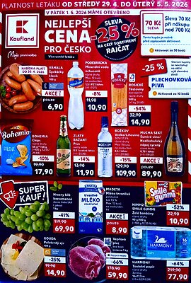 akční leták Kaufland 29.4.2026-5.5.2026