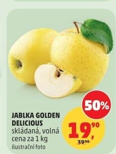 Jablka Golden Delicious