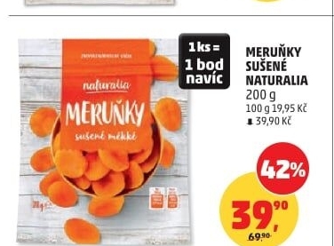 Meruňky sušené Naturalia