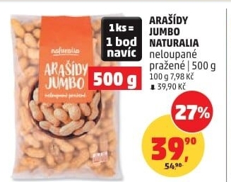 Neloupané arašídy Naturalia