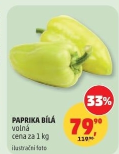 Paprika bílá