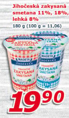 Smetana zakysaná Jihočeská Madeta 11%