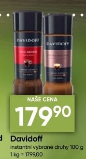 Instantní kávy Davidoff
