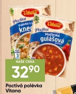 Instantní polévky Poctivá polévka Vitana
