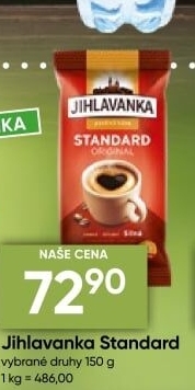 Mletá káva Standard Jihlavanka