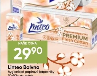 Papírové kapesníčky 4vrstvé Linteo