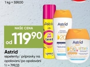 Produkty na opalování Astrid Sun