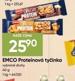 Proteinová tyčinka Emco
