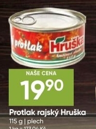 Rajčatový protlak Hruška