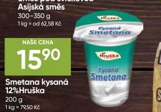 Smetana zakysaná Hruška 12%