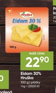 Sýr Eidam 30% Hruška