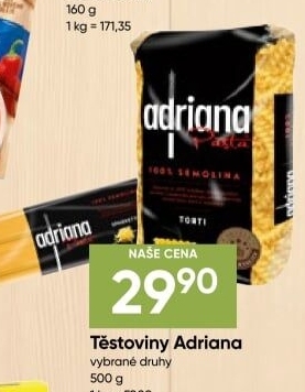 Těstoviny Adriana