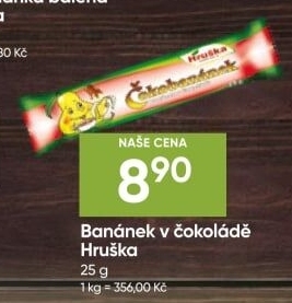 Tyčinka Čokobanánek Hruška