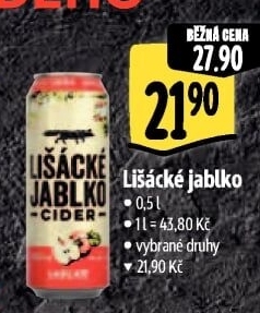 Cider Lišácké jablko Heineken