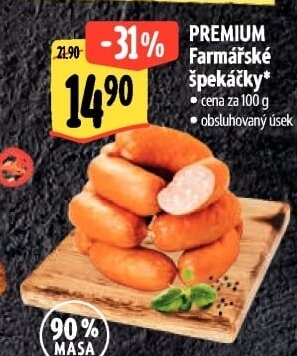 Farmářské špekáčky Premium