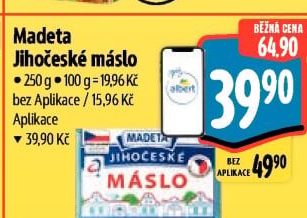 Máslo Jihočeské Madeta