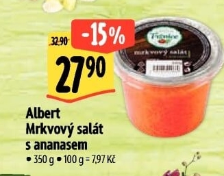 Mrkvový salát s ananasem Albert