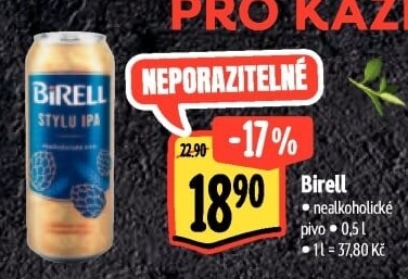 Nealkoholické pivo Birell