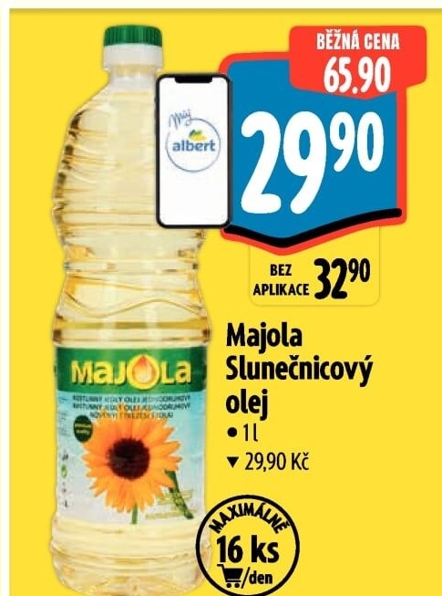 Slunečnicový olej Majola