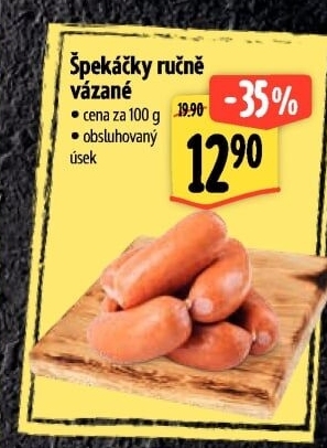 Špekáčky ručně vázané