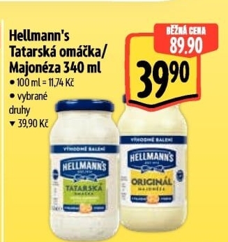 Tatarská omáčka Hellmann'