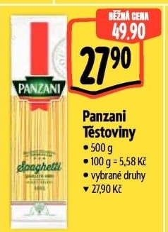 Těstoviny Panzani