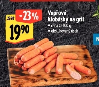 Vepřové klobásky na gril