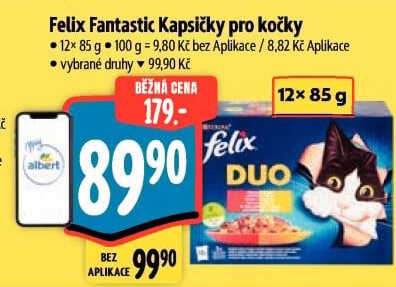 Kapsičky pro kočky Fantastic Felix Purina