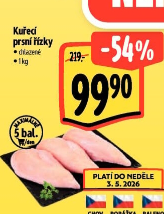 Kuřecí prsní řízky