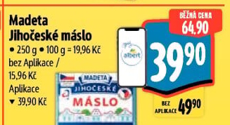 Máslo Jihočeské Madeta