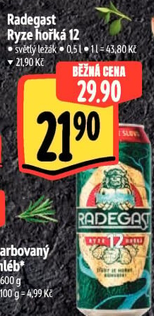 Pivo světlý ležák 12° Ryze hořká Radegast