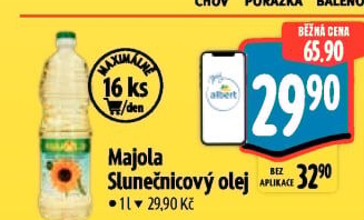 Slunečnicový olej Majola