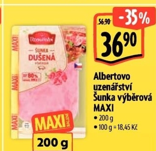 Šunka výběrová dušená Albertovo uzenářství
