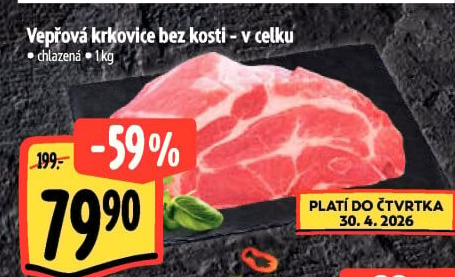 Vepřová krkovice bez kosti