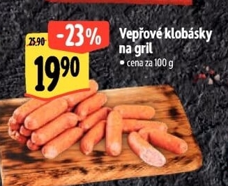 Vepřové klobásky na gril