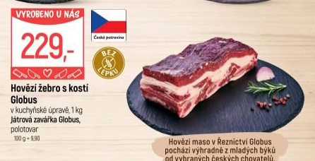 Hovězí žebra s kostí Globus